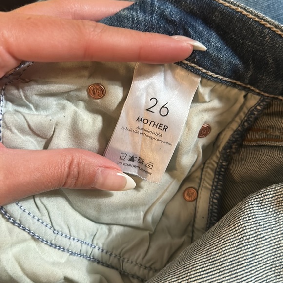 MOTHER DENIM High Waisted Rider Ankle in Far Beyond the Sky Wash Size 26 - Picture 5 of 8